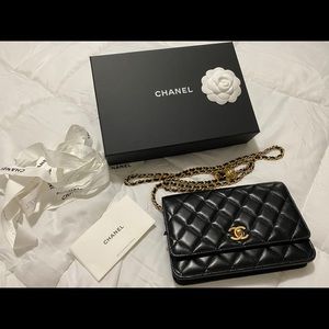 CHANEL
Brand New Lambskin CC Pearl Crush WOC